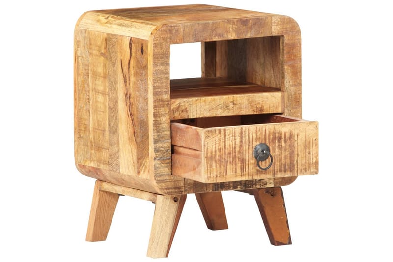 Nattduksbord 30x30x41 cm grovt mangoträ - Brun - Möbler - Sovrum - Sängbord