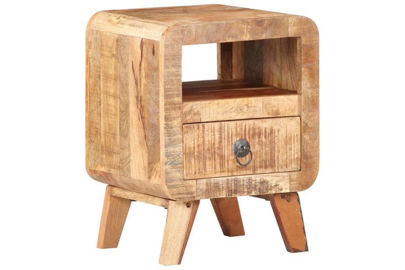 Nattduksbord 30x30x41 cm grovt mangoträ - Brun - Möbler - Sovrum - Sängbord