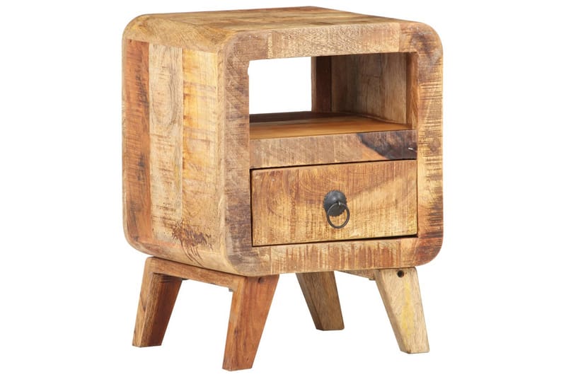 Nattduksbord 30x30x41 cm grovt mangoträ - Brun - Möbler - Sovrum - Sängbord