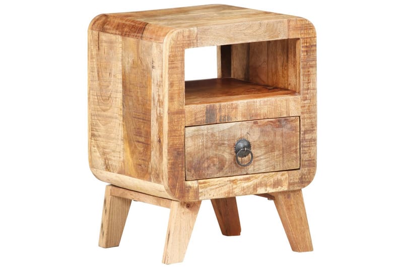 Nattduksbord 30x30x41 cm grovt mangoträ - Brun - Möbler - Sovrum - Sängbord