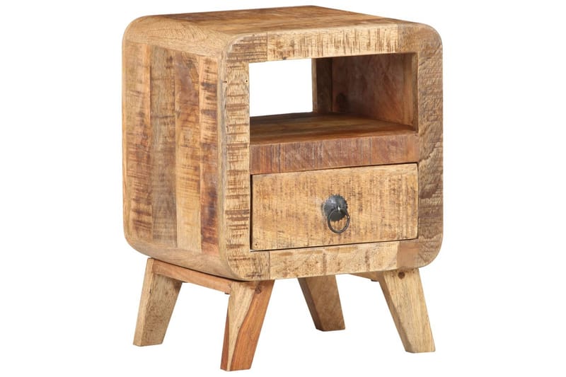 Nattduksbord 30x30x41 cm grovt mangoträ - Brun - Möbler - Sovrum - Sängbord