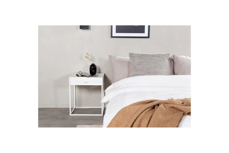Nattduksbord Bakal - Vit - Möbler - Sovrum - Sängbord