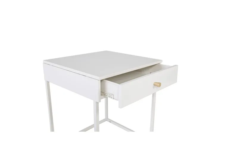 Nattduksbord Bakal - Vit - Möbler - Sovrum - Sängbord