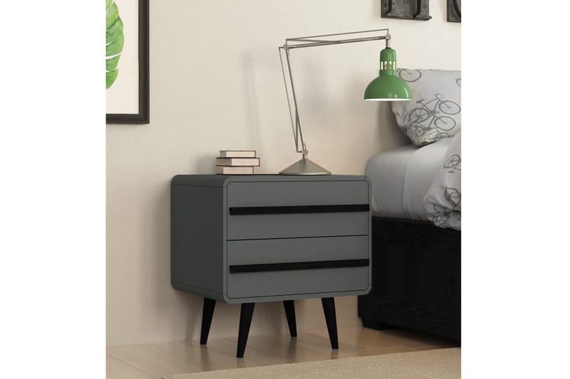 Nattduksbord Chantal Grå - Grå - Möbler - Sovrum - Sängbord