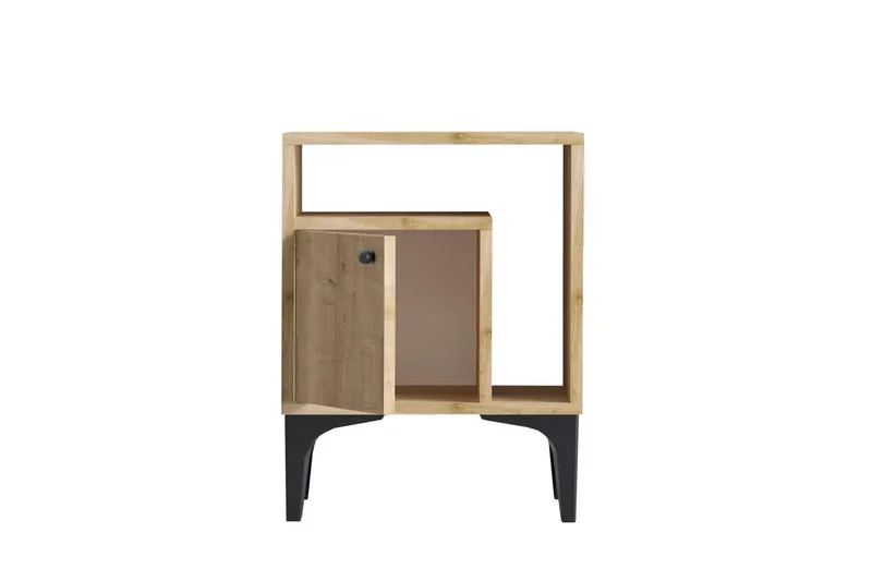 Nattduksbord Cliffmarch safirek, Svart/Mörkfärgat trä