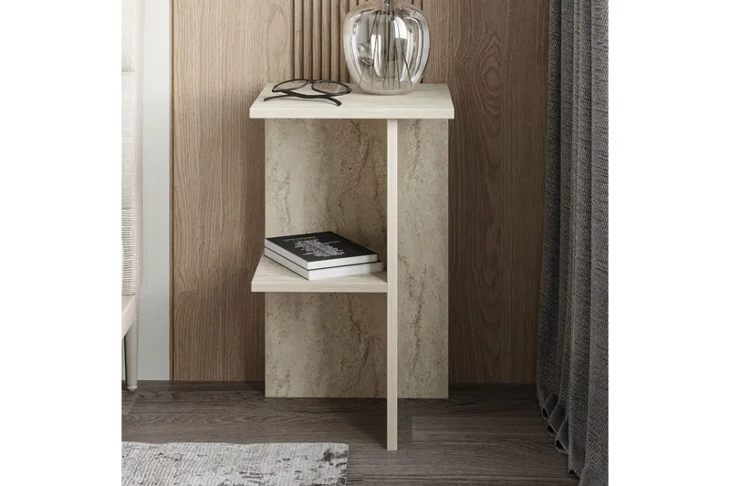 Nattduksbord Gwyneth Travertin - Travertin - Möbler - Sovrum - Sängbord