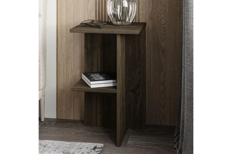 Nattduksbord Gwyneth Valnöt - Valnöt - Möbler - Sovrum - Sängbord