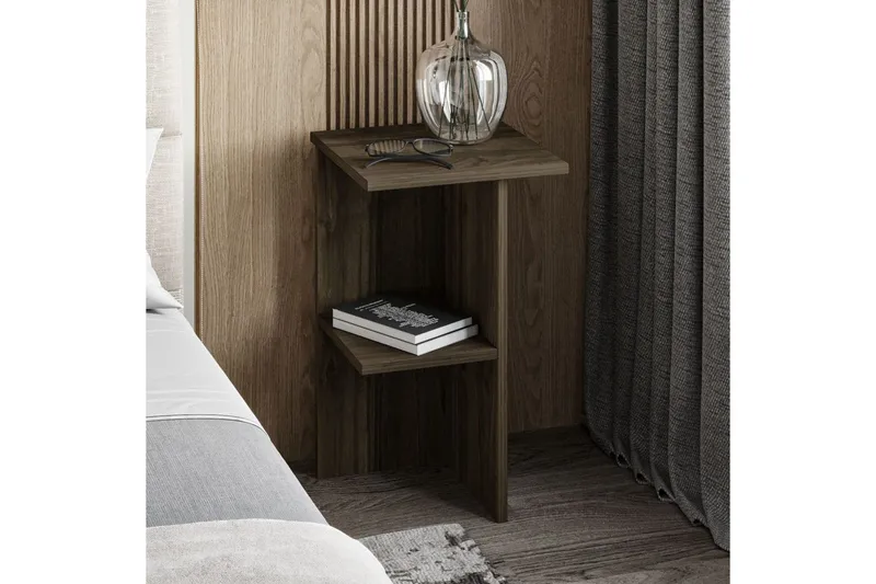 Nattduksbord Gwyneth Valnöt - Valnöt - Möbler - Sovrum - Sängbord