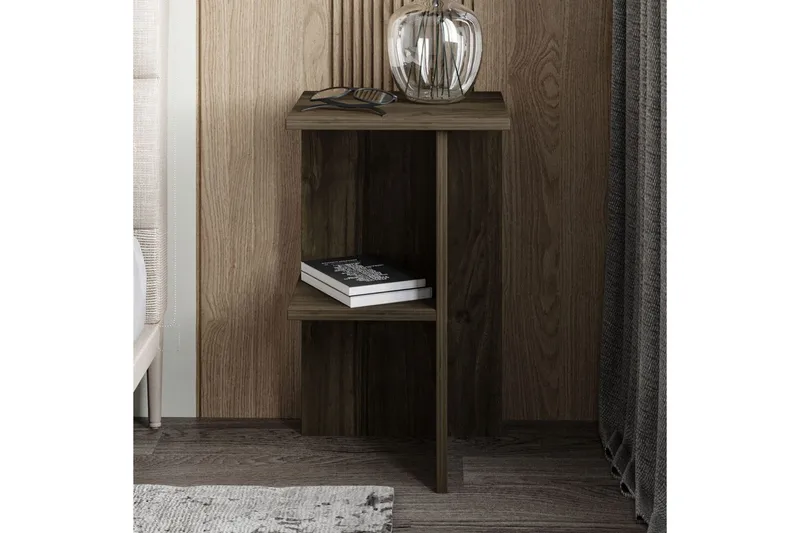Nattduksbord Gwyneth Valnöt - Valnöt - Möbler - Sovrum - Sängbord