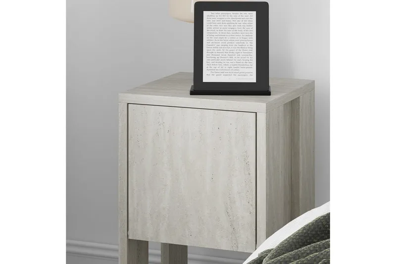 Nattduksbord Haelyn Travertin - Travertin - Möbler - Sovrum - Sängbord