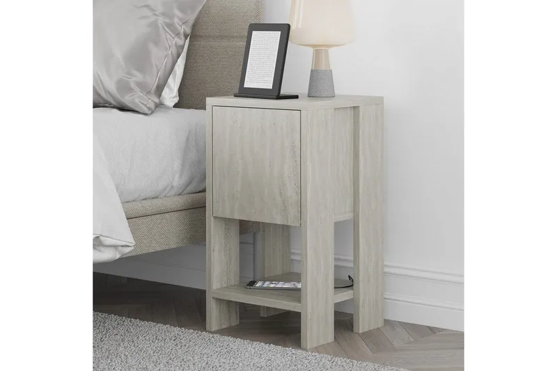 Nattduksbord Haelyn Travertin - Travertin - Möbler - Sovrum - Sängbord