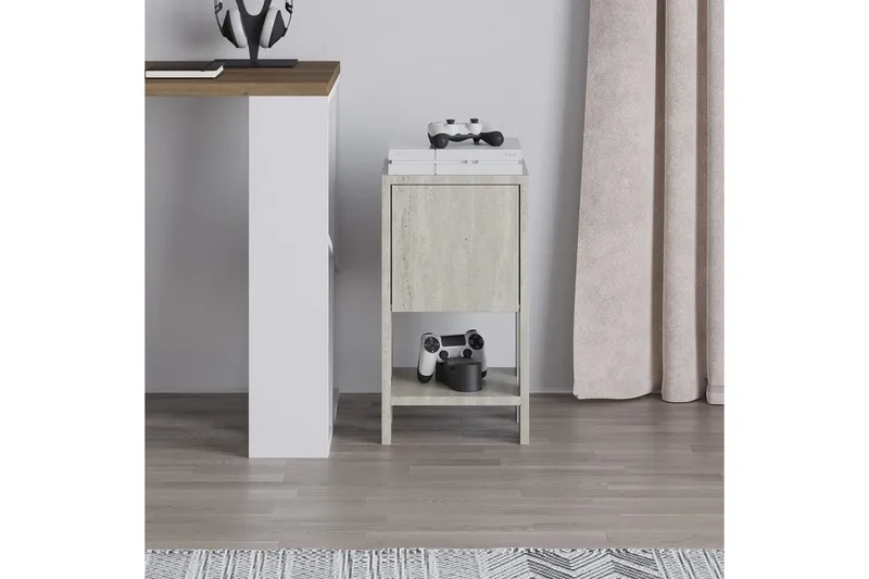 Nattduksbord Haelyn Travertin - Travertin - Möbler - Sovrum - Sängbord