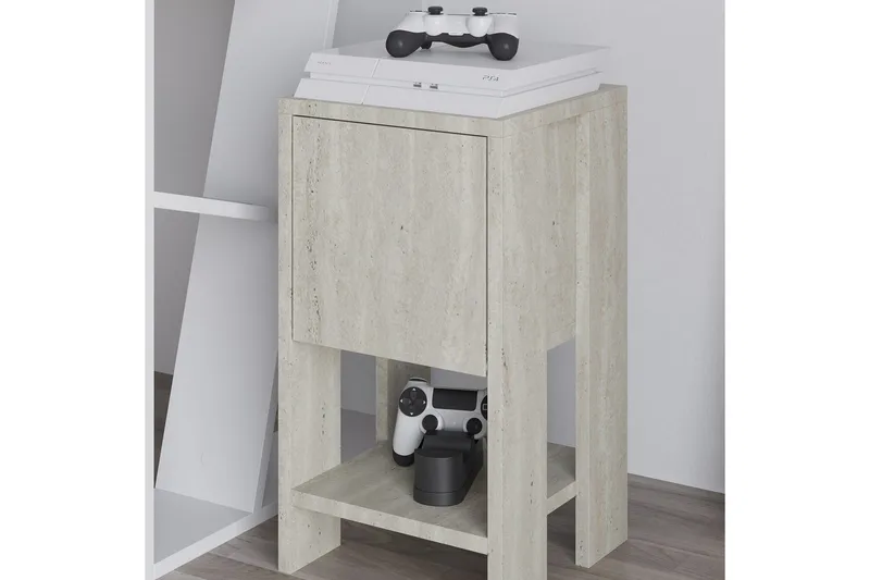 Nattduksbord Haelyn Travertin - Travertin - Möbler - Sovrum - Sängbord