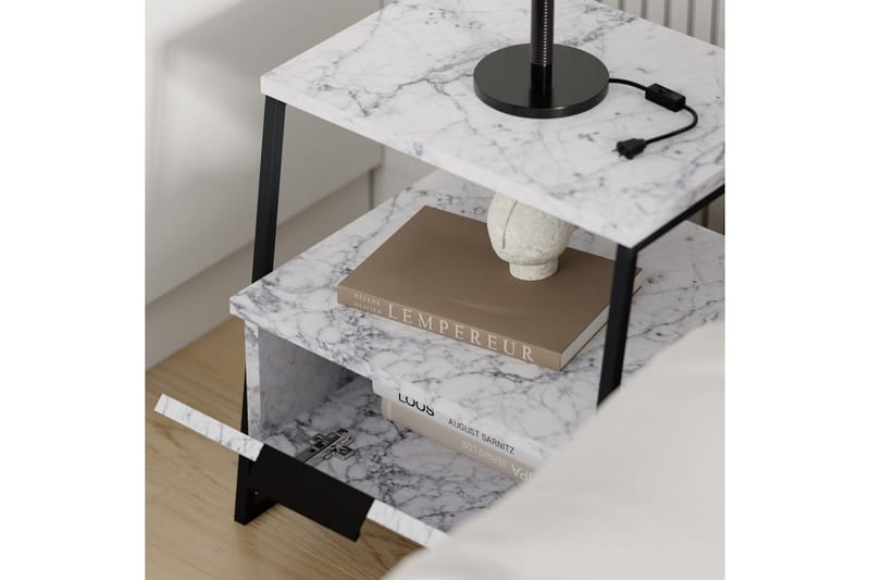 Nattduksbord Kavilash Carraramarmor - Carraramarmor - Möbler - Sovrum - Sängbord