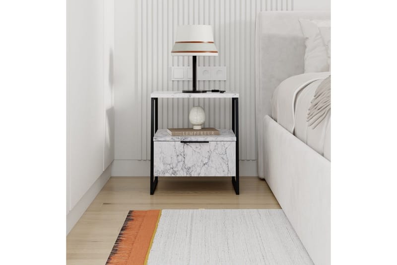 Nattduksbord Kavilash Carraramarmor - Carraramarmor - Möbler - Sovrum - Sängbord