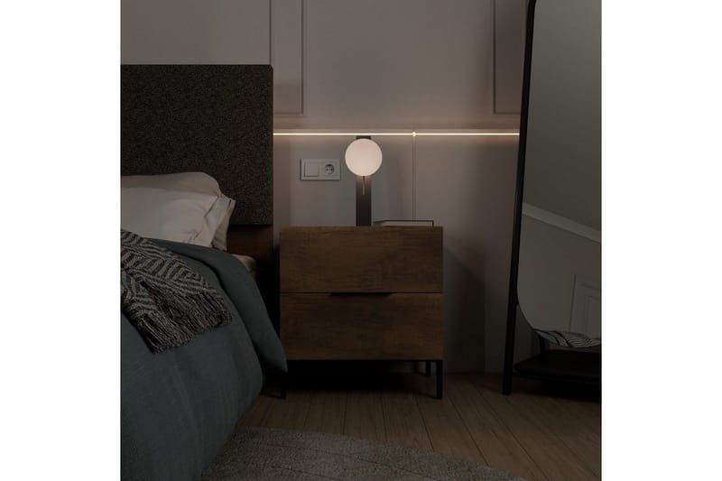 Nattduksbord Serene Valnöt - Valnöt - Möbler - Sovrum - Sängbord