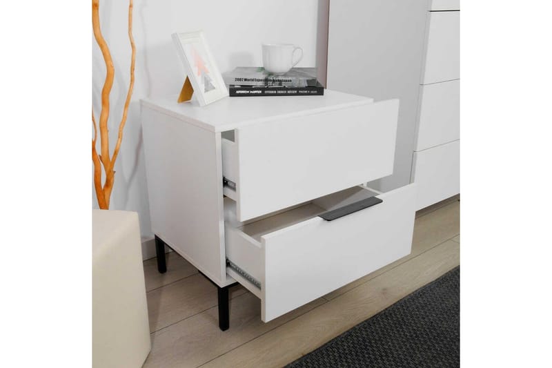 Nattduksbord Serene Vit - Vit - Möbler - Sovrum - Sängbord