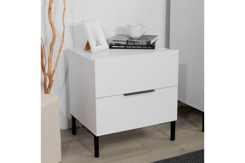 Nattduksbord Serene Vit - Vit - Möbler - Sovrum - Sängbord