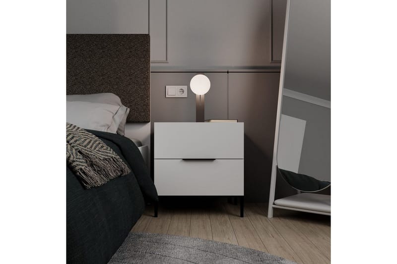 Nattduksbord Serene Vit - Vit - Möbler - Sovrum - Sängbord