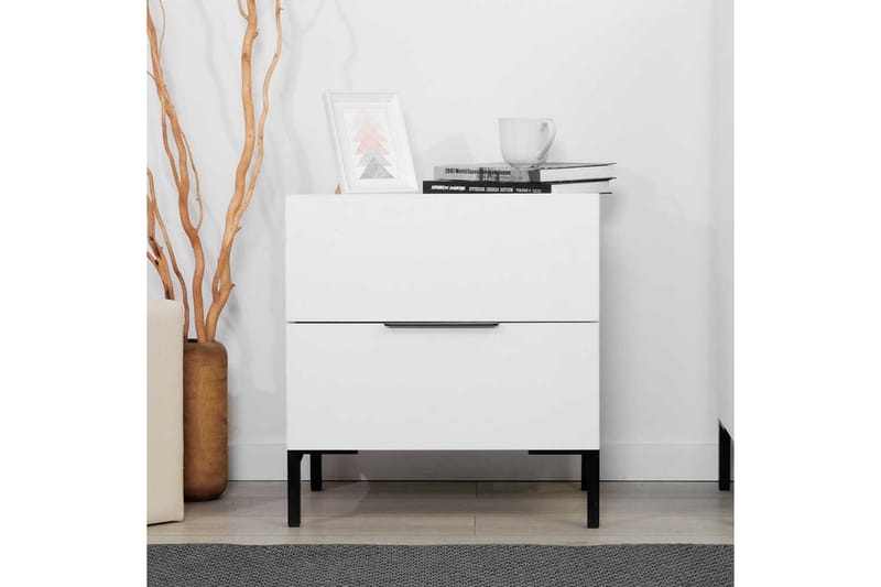 Nattduksbord Serene Vit - Vit - Möbler - Sovrum - Sängbord