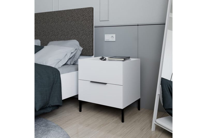 Nattduksbord Serene Vit - Vit - Möbler - Sovrum - Sängbord