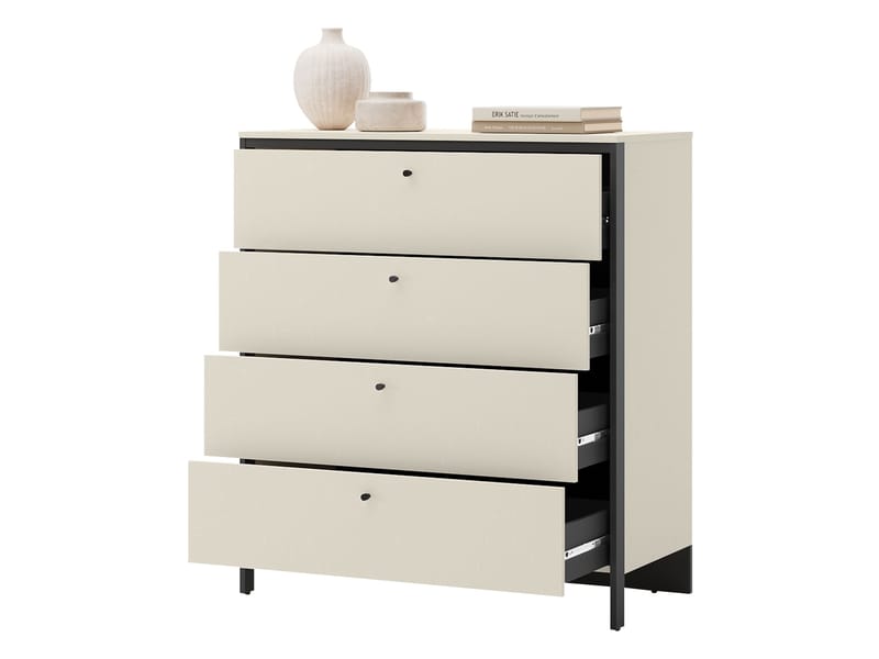 Navron Möbelset För Sovrum - Beige/Svart - Möbler - Sovrum - Möbelset för sovrum