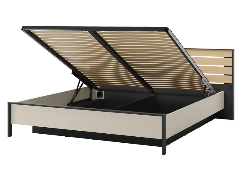 Navron Möbelset För Sovrum - Beige/Svart - Möbler - Sovrum - Möbelset för sovrum