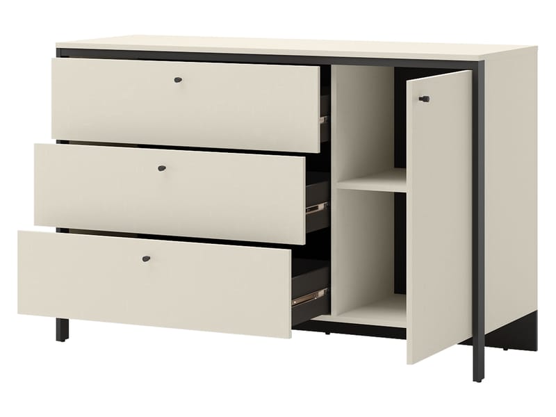 Navron Möbelset För Sovrum - Beige/Svart - Möbler - Sovrum - Möbelset för sovrum