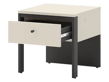 Navron Sängbord 40 cm - Beige/Svart - Möbler - Sovrum - Sängbord