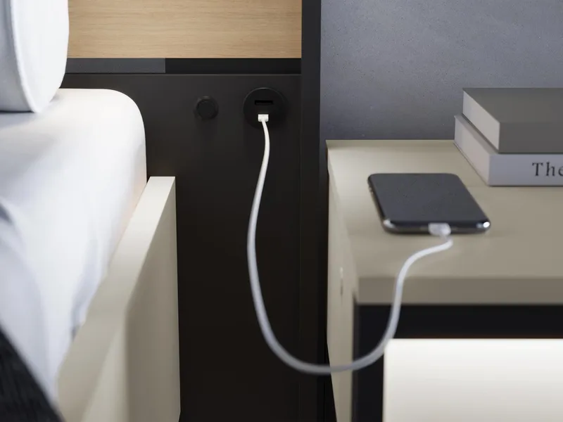 Navron Sängram 180x200 cm - Beige/Svart - Möbler - Sovrum - Sängram & sängstomme