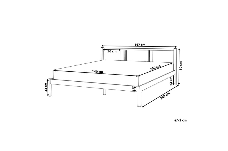 Newbegin Sängram 140x200 Vit Vit - Vit - Möbler - Sovrum - Sängram & sängstomme