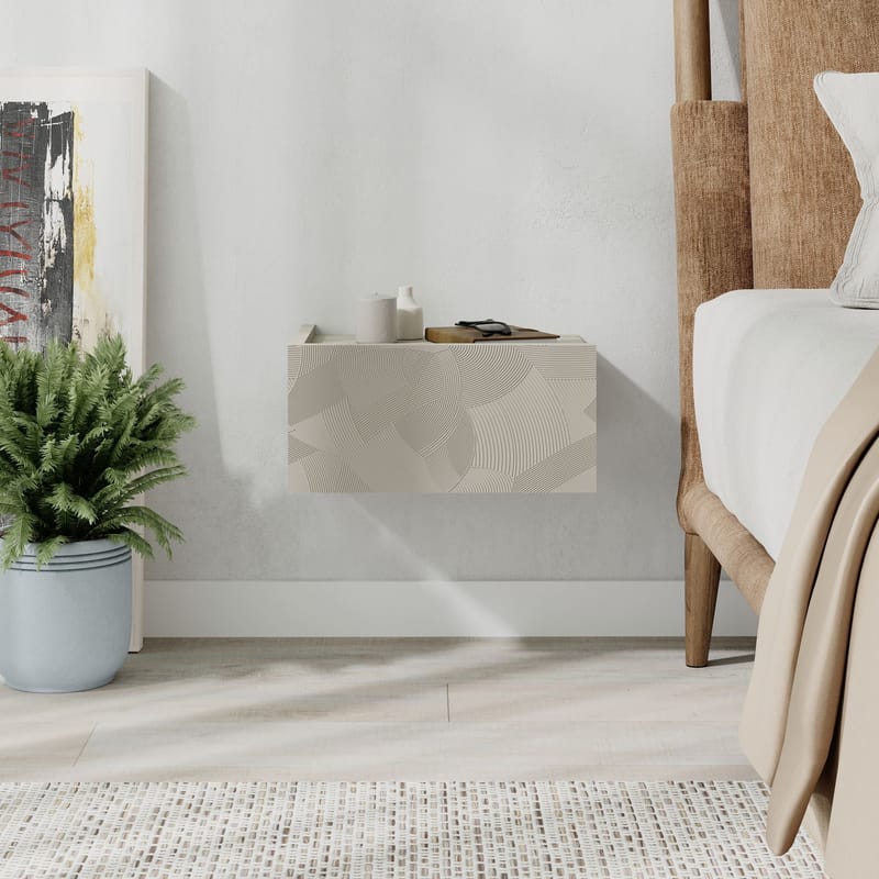 Nilena Sängbord 38 cm - Sandsten travertin - Möbler - Sovrum - Sängbord