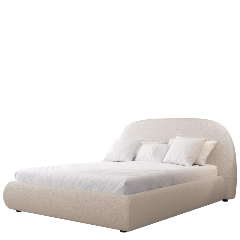Norian Sängram 180x200 cm i Tyg med Metallstativ med Fasthetsgrad -, Beige