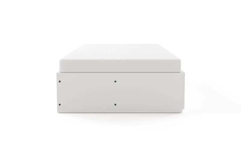 Norrvik Sängram 90x200 cm med förvaring inklusive madrass - Vit - Möbler - Sovrum - Sängram & sängstomme