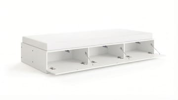 Norrvik Sängram 90x200 cm med förvaring inklusive madrass - Vit - Möbler - Sovrum - Sängar - Sängar med förvaring