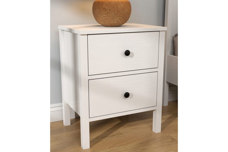 Odelis Sängbord 50 cm - Natur/Vit - Möbler - Sovrum - Sängbord