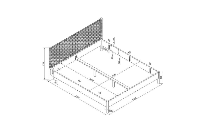 Oliv Sängram - Ek - Möbler - Sovrum - Sängram & sängstomme