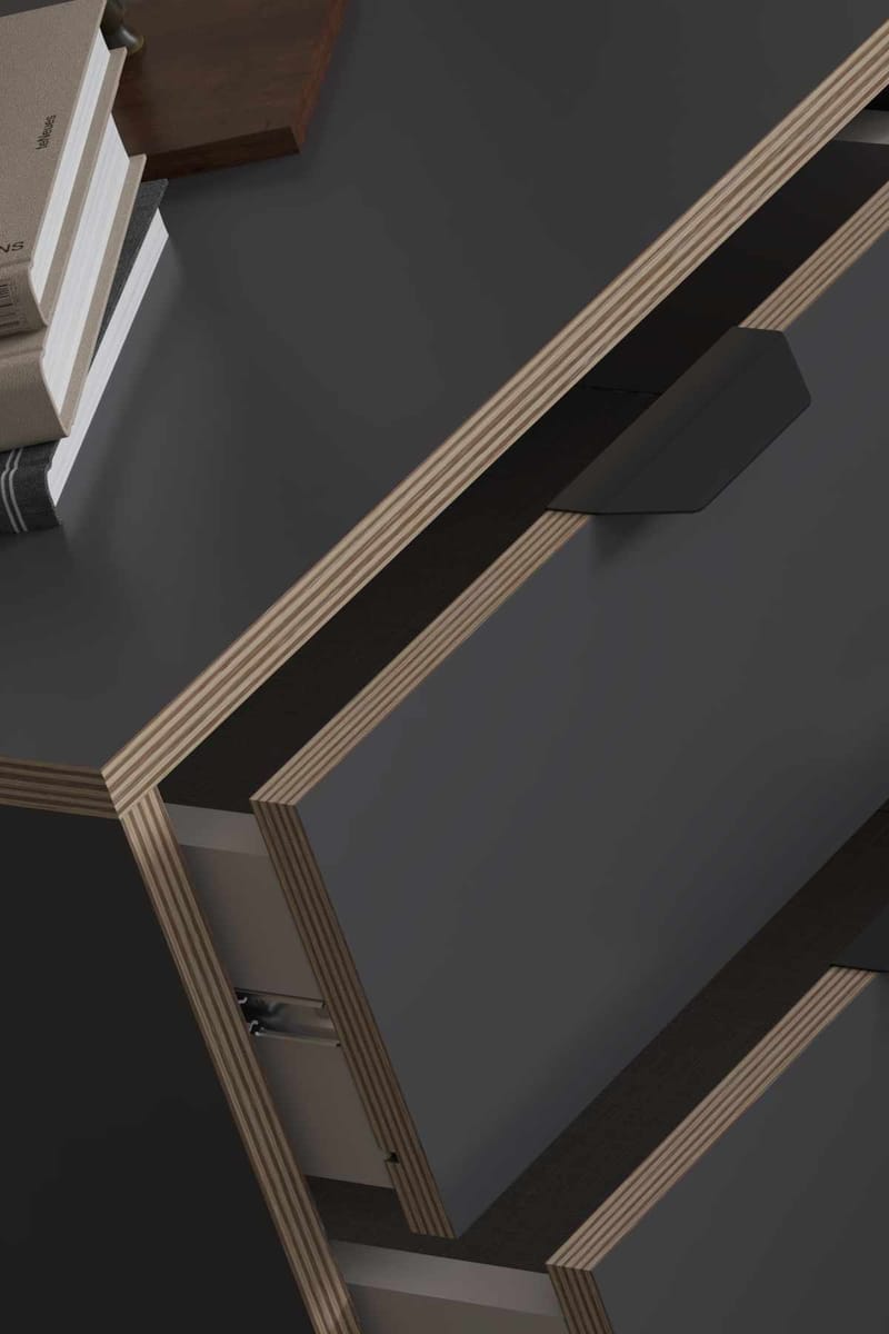 Olyros Nattduksbord 45 cm - Antracit - Möbler - Sovrum - Sängbord