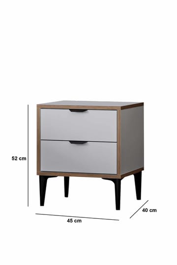 Olyros Nattduksbord 45 cm - Vit - Möbler - Sovrum - Sängbord