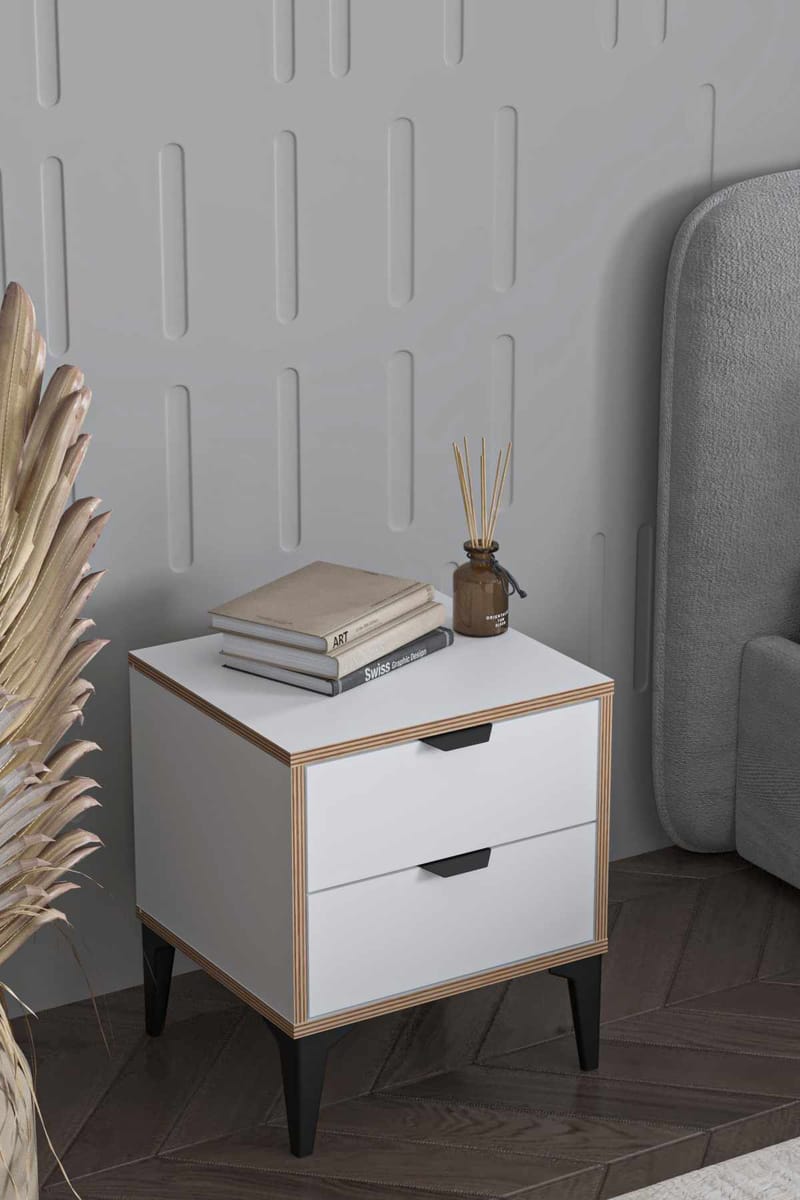 Olyros Nattduksbord 45 cm - Vit - Möbler - Sovrum - Sängbord