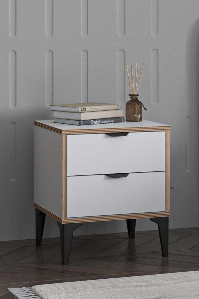 Olyros Nattduksbord 45 cm - Vit - Möbler - Sovrum - Sängbord