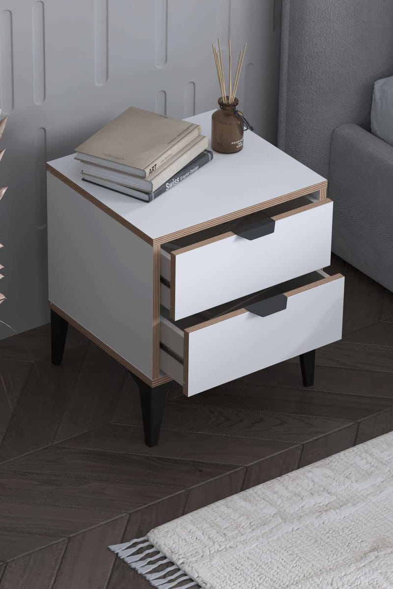 Olyros Nattduksbord 45 cm - Vit - Möbler - Sovrum - Sängbord