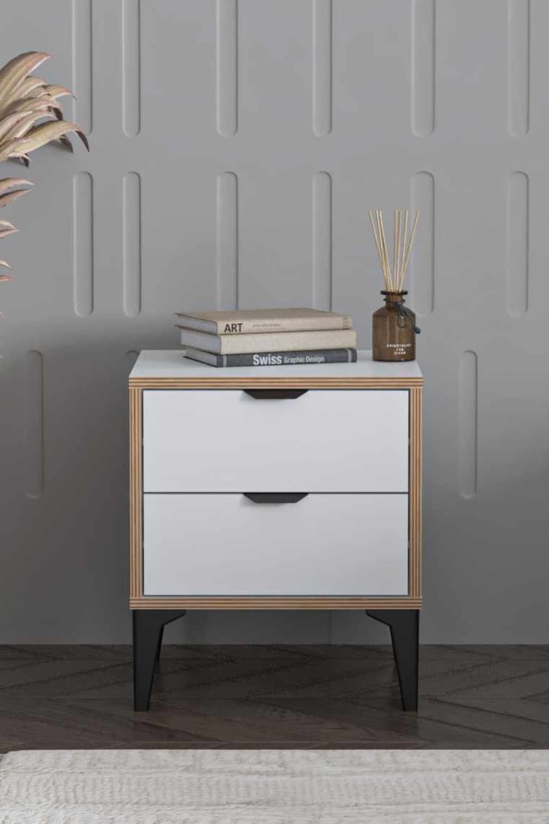 Olyros Nattduksbord 45 cm - Vit - Möbler - Sovrum - Sängbord