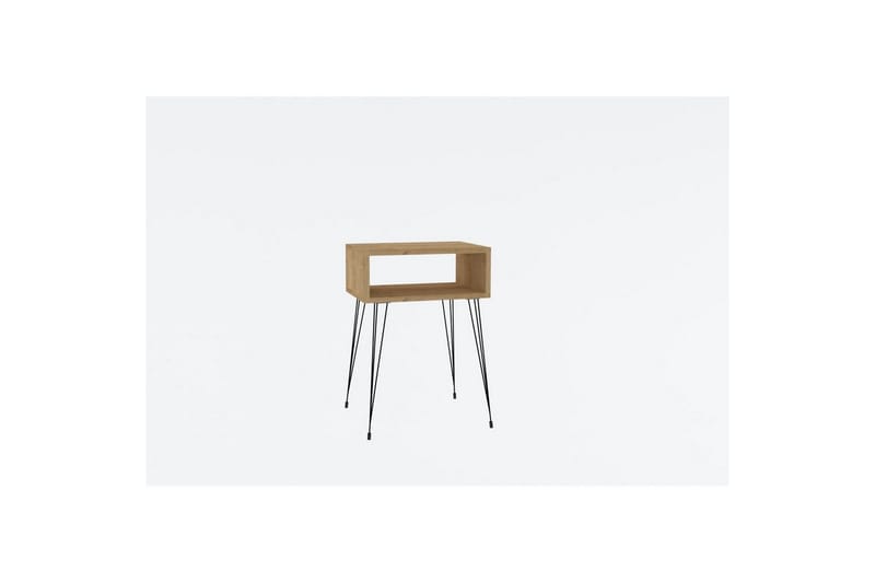 Omren Sängbord 45 cm, Ek/Svart