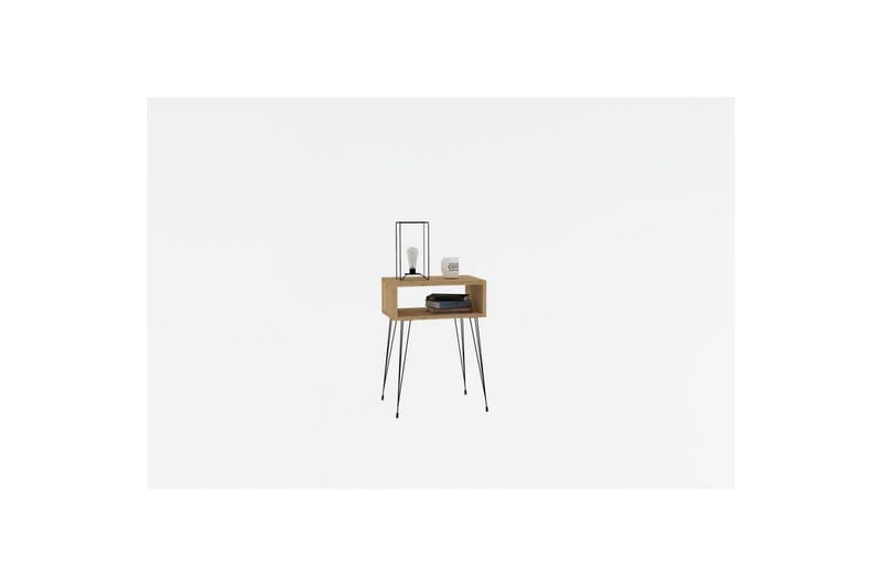 Omren Sängbord 45 cm - Ek/Svart - Möbler - Sovrum - Sängbord