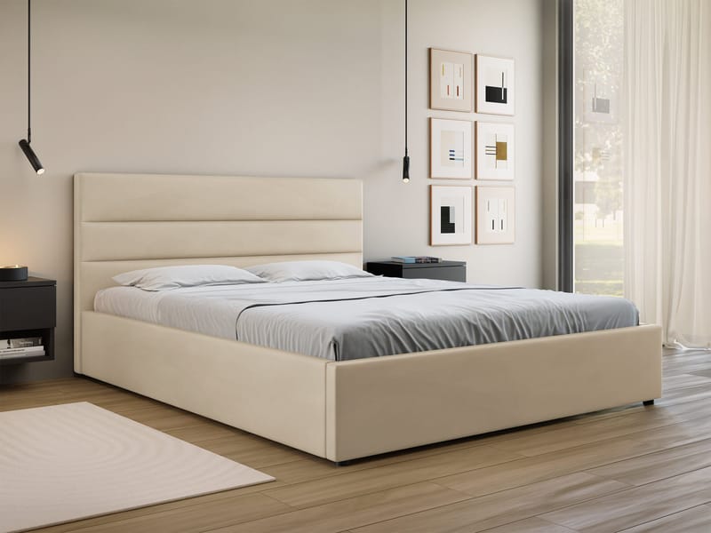 Omrynn Sängram 160x200 cm - Beige - Möbler - Sovrum - Sängram & sängstomme