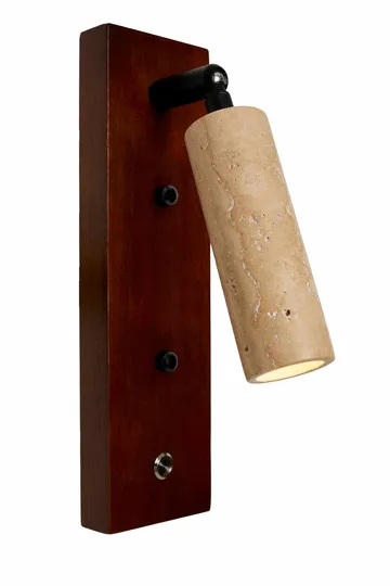 Orvyn Vägglampa 13 cm - Beige Valnöt - Belysning - Inomhusbelysning & lampor - Vägglampor & väggbelysning