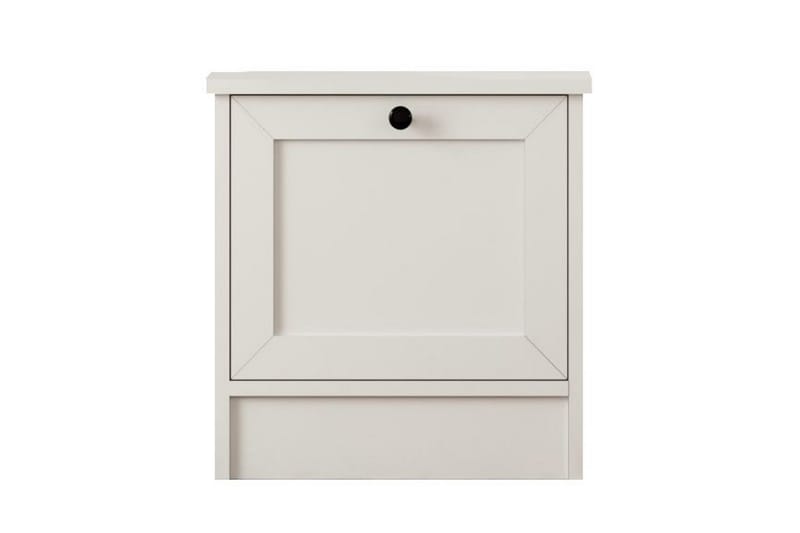 Ovril Sängbord 45 cm, Matt Vit