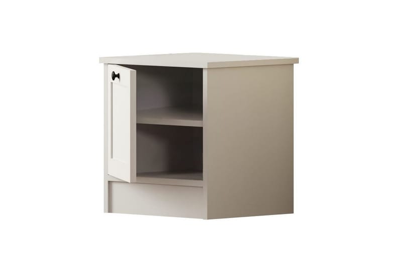 Ovril Sängbord 45 cm - Matt Vit - Möbler - Sovrum - Sängbord