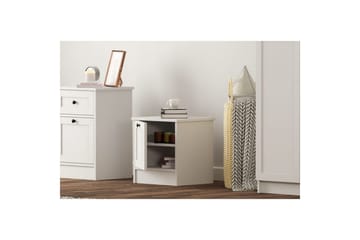 Ovril Sängbord 45 cm - Matt Vit - Möbler - Sovrum - Sängbord